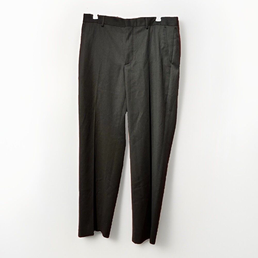 Banana Republic Mens 33x30 Modern Fit 100% Wool Dress Pants Gray Straight LegNWT